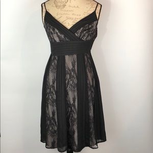 Ann Taylor Loft Petites Black Lace A-line dress